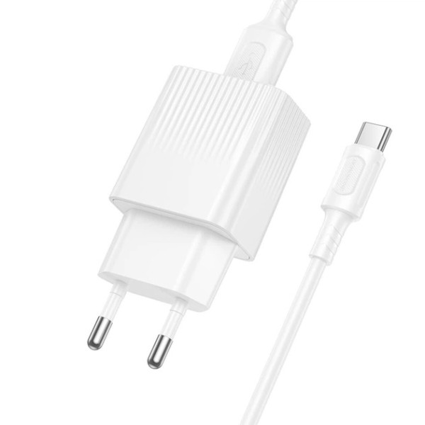 Incarcator de retea Borofone BAS71A Source single-port charger set(Type-C)(EU) [White]