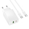 Incarcator de retea Borofone BAS74A Source PD20W+QC3.0 charger set(C to C)(EU) [White]