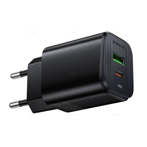 Зарядное Устройство Borofone BAS83A Star PD20W+QC3.0 charger(EU) [Black]