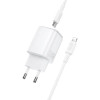 Incarcator de retea Borofone BAS83A Star PD20W+QC3.0 charger set(C to iP)(EU) [White]