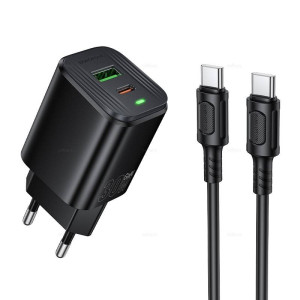 Зарядное Устройство Borofone BAS85A Star PD30W+QC3.0 charger set(C to C)(EU) [Black]