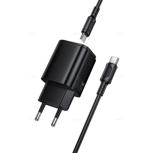 Зарядное Устройство Borofone BAS85A Star PD30W+QC3.0 charger set(C to C)(EU) [Black]