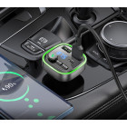 FM Модулятор Borofone BC48 Broad QC3.0 car BT FM transmitter [Black]