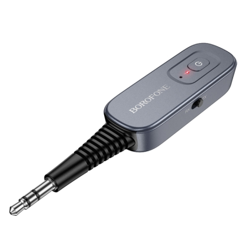FM Модулятор Borofone BC51 Clear way AUX BT audio receiver/transmitter [Metal-Gray]