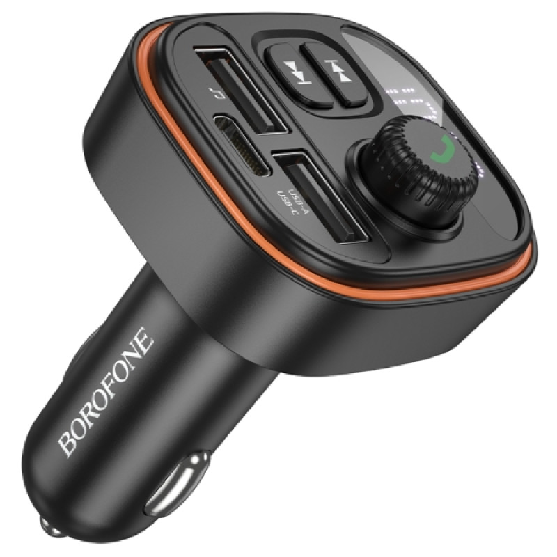 FM Модулятор Borofone BC59 Heroic car BT FM transmitter [Black]