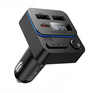 FM Модулятор Borofone BC60 Hero 35W(1A1C) car BT FM transmitter [Black]