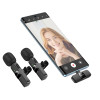 Беспроводной микрофон Borofone BFK15 Dual-mic lavalier wireless digital microphone (iP/Type-C) [Black]
