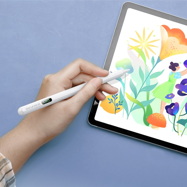 Stilou capacitiv Borofone BG101 Active capacitive pen with digital display pad dedicated [White]