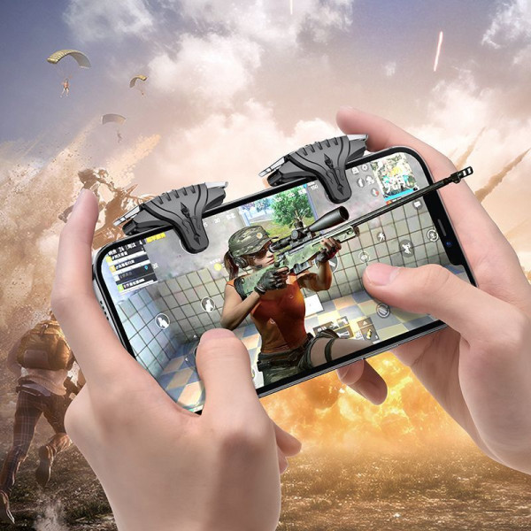 Game Pad Borofone BG2 Spartan mobile game button [Black-Silver]