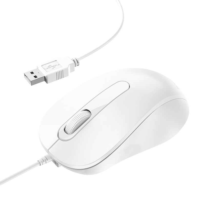 Мышь Borofone BG4 Universal Business Wired Mouse [White]