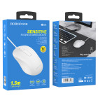Мышь Borofone BG4 Universal Business Wired Mouse [White]