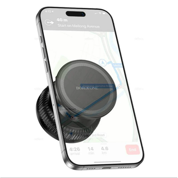 Авто держатель Borofone BH139 Rider vacuum suction cup magnetic holder(universal), black [Black]