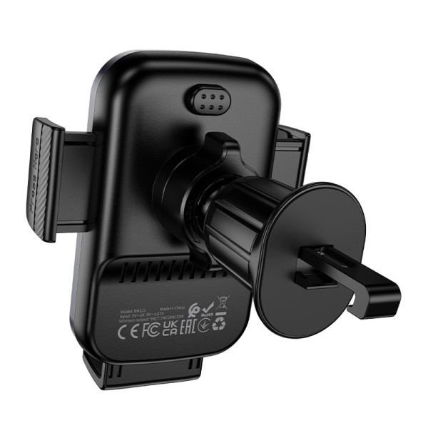 Suport Auto Borofone BH221 Path push-type wireless fast charging car holder [Black]