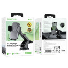 Suport Auto Borofone BH222 Leading push-type wireless fast charging car holder [Black]