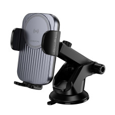 Suport Auto Borofone BH222 Leading push-type wireless fast charging car holder [Black]