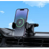 Suport Auto Borofone BH222 Leading push-type wireless fast charging car holder [Black]