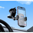 Suport Auto Borofone BH222 Leading push-type wireless fast charging car holder [Black]