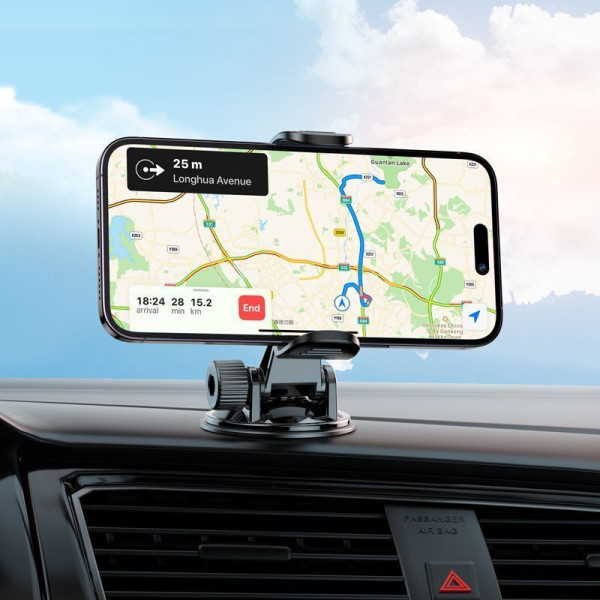 Suport Auto Borofone BH89 clip car holder(center console) [Black]