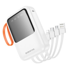 Power Bank Borofone BJ60 Rapid with four cables (10000mAh) [White]