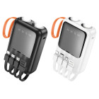 Power Bank Borofone BJ60 Rapid with four cables (10000mAh) [White]