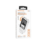 Power Bank Borofone BJ60A Rapid with four cables (20000mAh) [White]