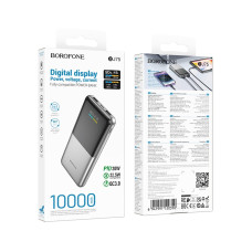 Power Bank Borofone BJ75 Foinse 22.5W+PD20W fully compatible with display(10000mAh) [Silver]