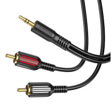 Cablu Borofone BL11 AUX 3.5mm to RCA (1.5m) [Black]