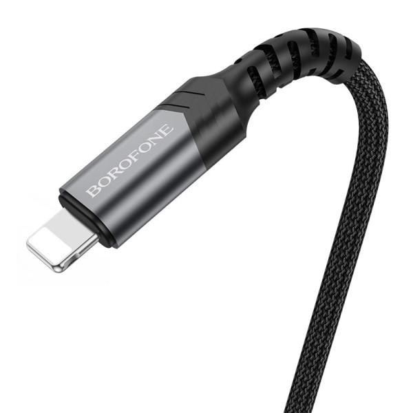 Cablu Borofone BL15 Audio AUX 3.5mm to Lightning (1m)[Black]