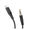 Кабель Borofone BL18 3.5 Audio Jack to Lighting (1M) [Black]