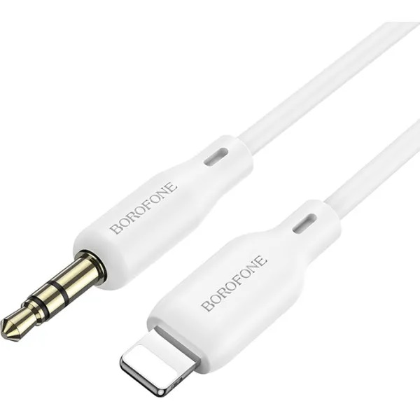 Cablu Borofone BL18 iP silicone digital audio conversion cable [White]