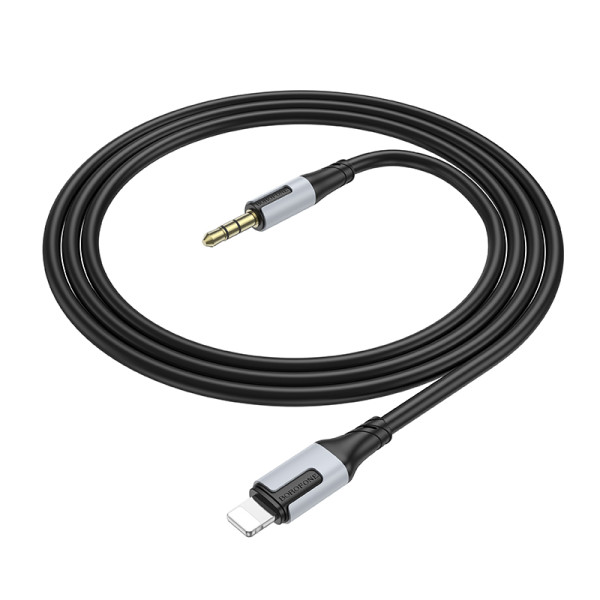 Cablu Borofone BL19 iP silicone digital audio conversion cable [Black]