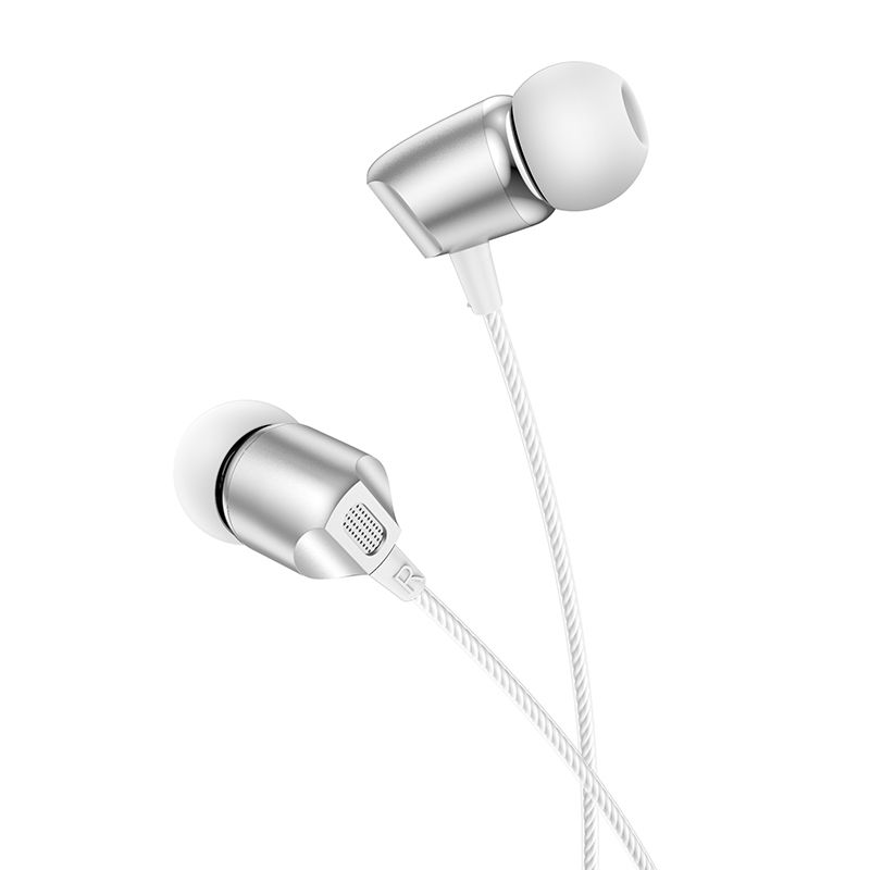 Наушники Borofone BM66 New sound with mic [Silver]