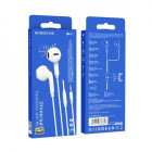 Наушники Borofone BM71 Light song universal with microphone [White]