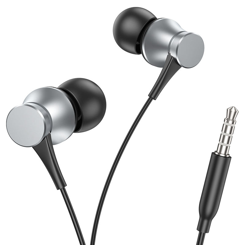 Casti Borofone BM73 Platinum universal with microphone [Metal-Gray]