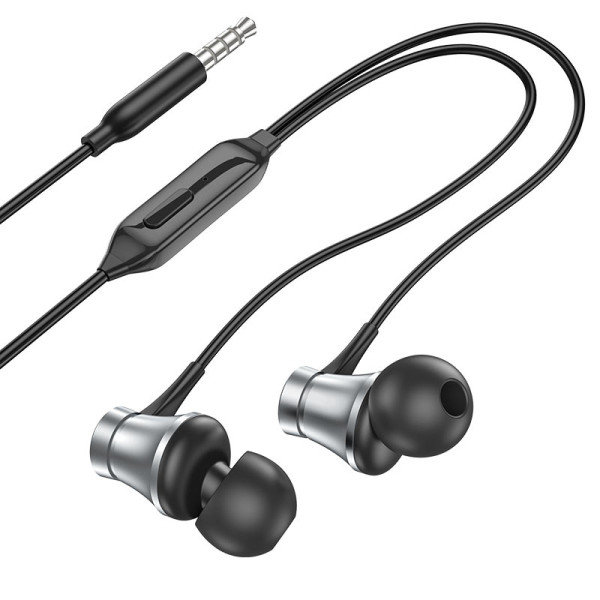 Casti Borofone BM73 Platinum universal with microphone [Metal-Gray]