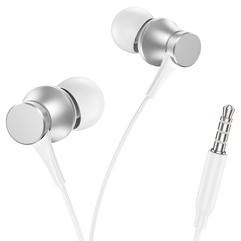 Наушники Borofone BM73 Platinum universal with microphone [Silver]
