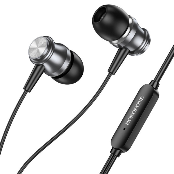 Casti Borofone BM75 Platinum Metal with microphone [Metal-Gray]