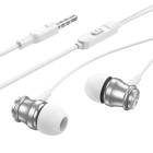 Наушники Borofone BM75 Platinum Metal with microphone [Silver]