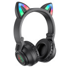Наушники Wireless Borofone BO18 Cat Ear BT headphones [Black]