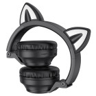 Наушники Wireless Borofone BO18 Cat Ear BT headphones [Black]