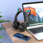 Наушники Wireless Borofone BO18 Cat Ear BT headphones [Black]