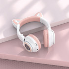 Наушники Wireless Borofone BO18 Cat Ear BT headphones [White]