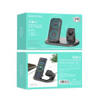 Incarcator wireless Borofone BQ10 3 in 1 (15W) [Black]