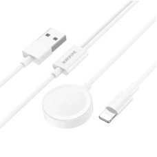 Беспроводная зарядка Borofone BQ22 iWatch and mobile phone (2-in-1) [White]