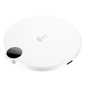 Беспроводная зарядка Borofone BQ39 Cypress desktop wireless fast charger with digital display [White]