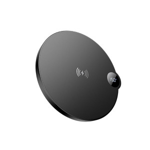 Беспроводная зарядка Borofone BQ39 Cypress desktop wireless fast charger with digital display [Black]