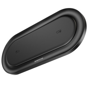 Încărcător wireless Borofone BQ7 Prominent dual 10W wireless fast charger [Black]