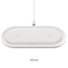 Беспроводное зарядное устройство BQ7 Prominent dual 10W wireless fast charger [White]