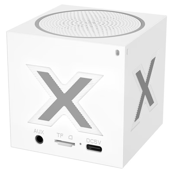 Boxa Portabila Borofone BR101 Rubik cube sports BT speaker royal [White]