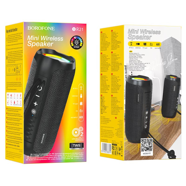 Boxa Portabila Borofone BR21 Sports [Black]